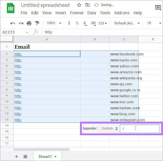 Cara Menggunakan Teks Split ke Kolom di Google Sheets