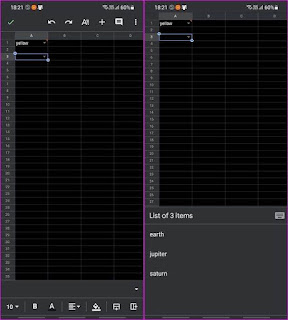 Cara Membuat, Mengedit dan Menghapus Daftar Drop-Down di Google Spreadsheet