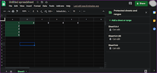 Cara Mengunci Sel dan Baris di Google Spreadsheet di Web