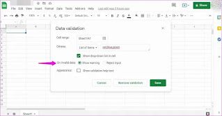 Cara Membuat, Mengedit dan Menghapus Daftar Drop-Down di Google Spreadsheet