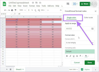 Cara Membuat Peta Panas di Google Sheets