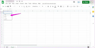 Cara Membuat, Mengedit dan Menghapus Daftar Drop-Down di Google Spreadsheet