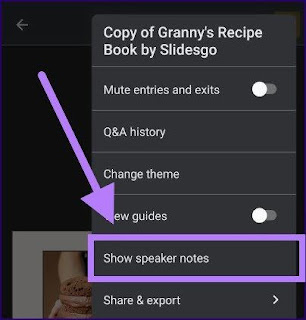 Cara Menambahkan dan Menggunakan Speaker Notes dalam Presentasi di Google Slide