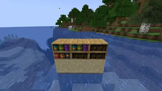 Cara Membuat Rak Buku Pahat di Minecraft